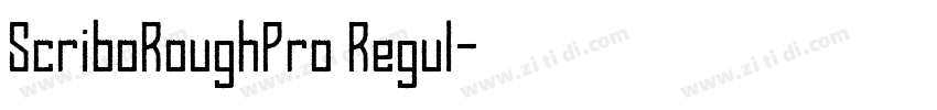 ScriboRoughPro Regul字体转换